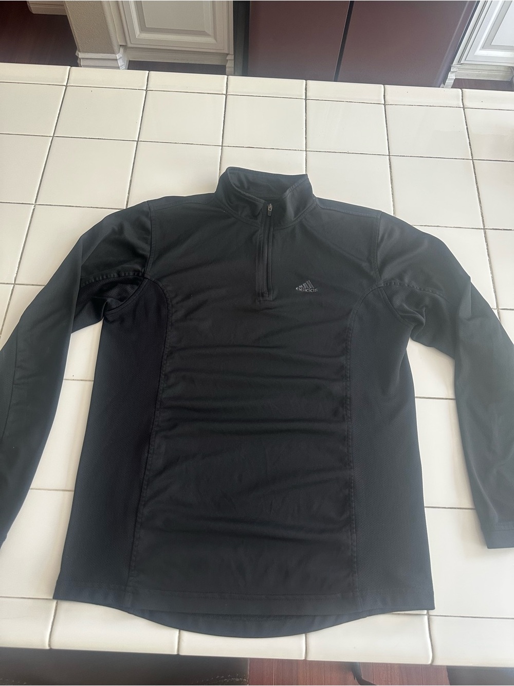 adidas Black Men's Half-Zip Performance Jacket